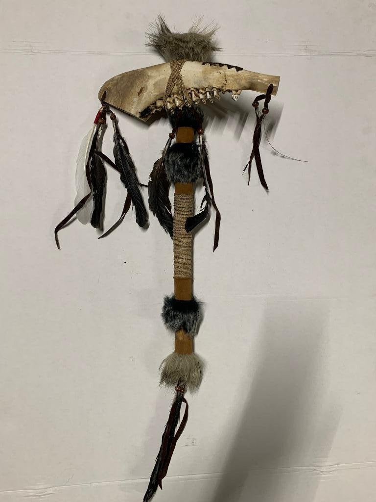Tomahawk hakbijl | Indiaan | 53x30 cm, Westerndeco, Nieuw, Ophalen of Verzenden, Storkstraat Zoetermeer
