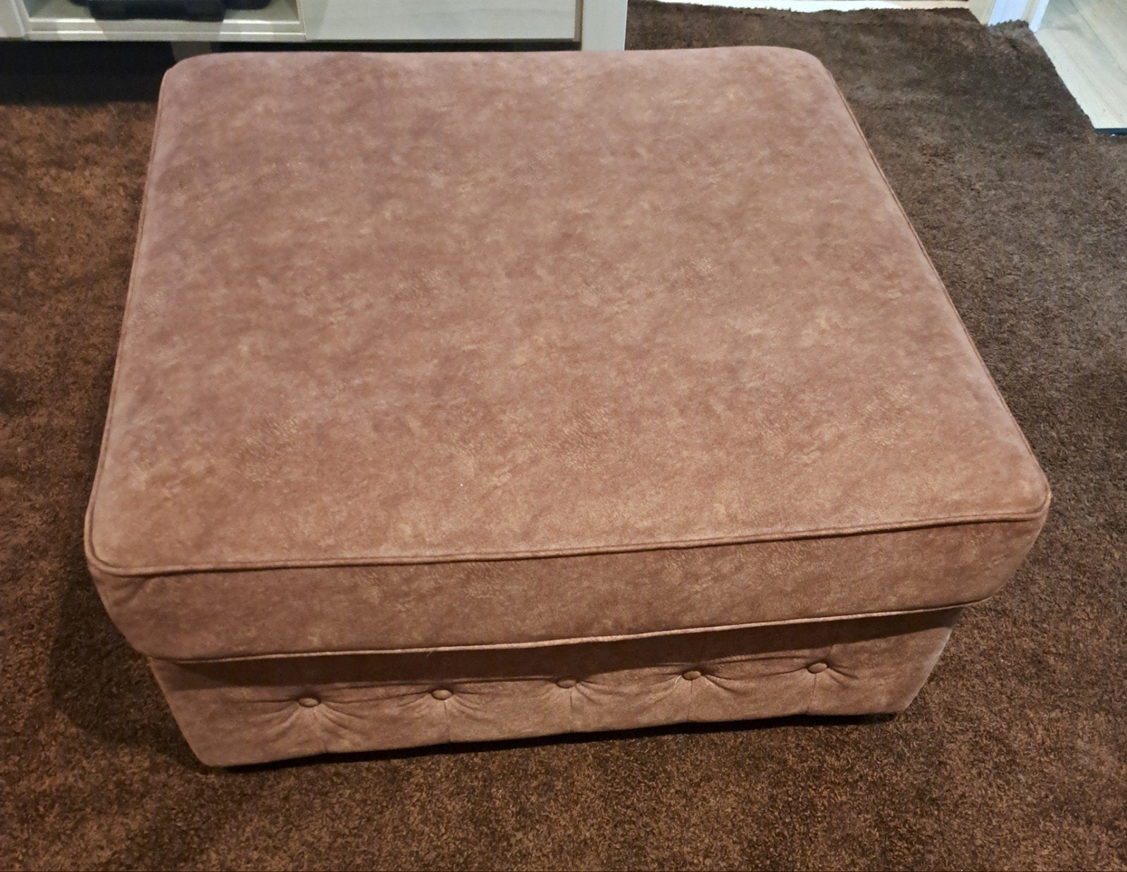 Hocker, Ophalen, Vierkant, Stof, 50 tot 75 cm