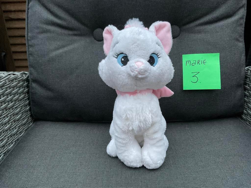 Nieuwe zgan Disney Marie Aristocats knuffel 25 cm, Ophalen, Overige figuren, Nieuw, Knuffel