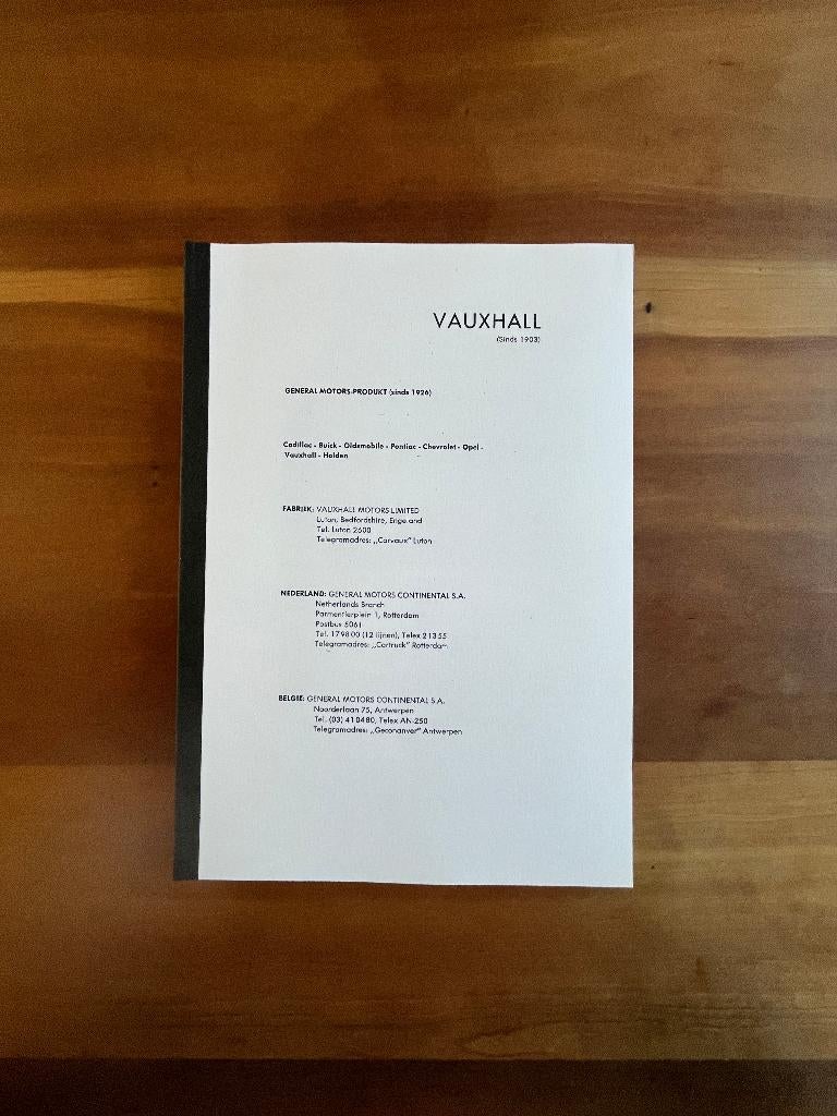 Werkplaatshandboek Vauxhall, Ophalen of Verzenden