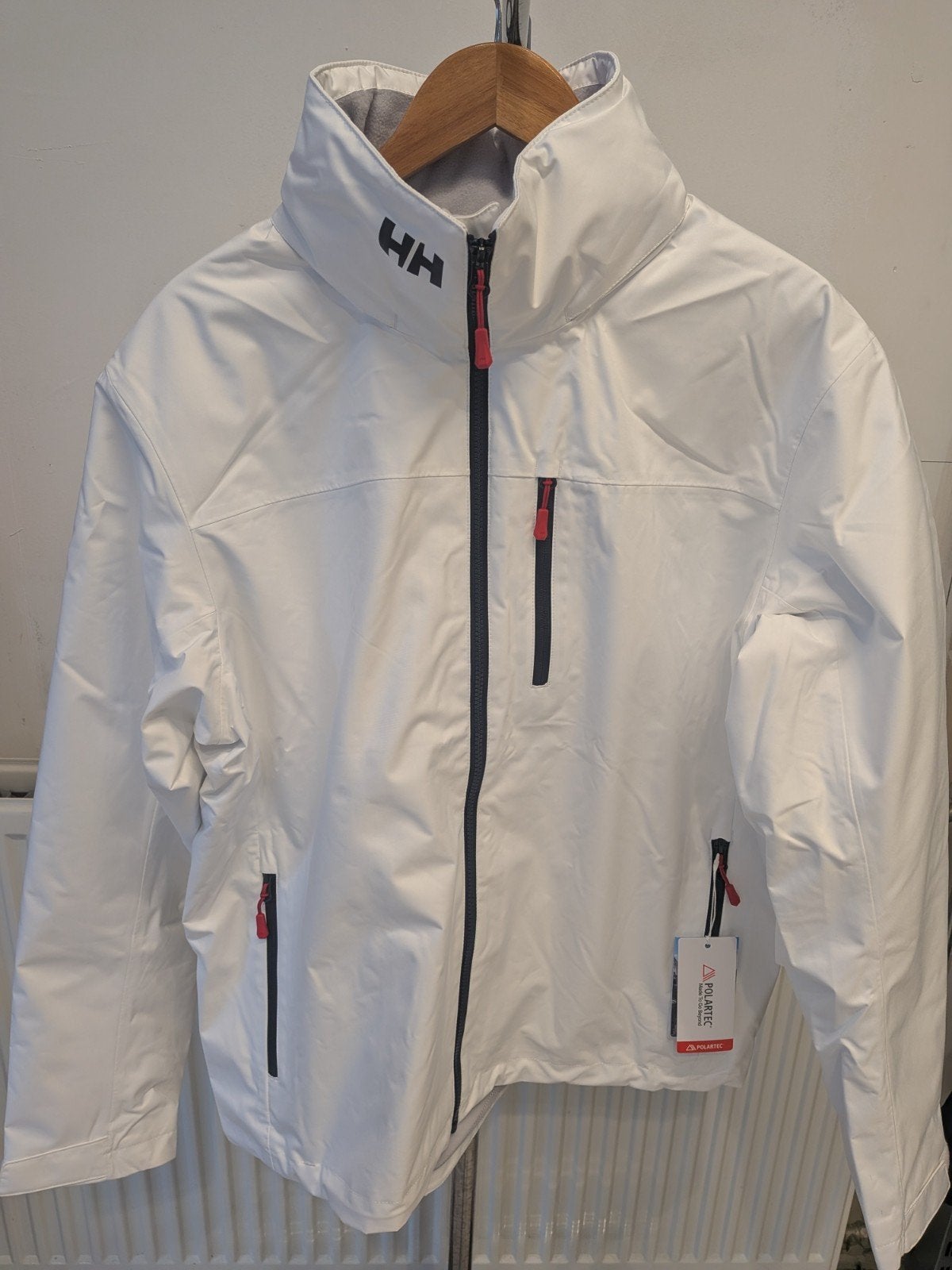 Helly Hansen Crew Hooded Midlayer Jas - Wit - Maat XL, Helly Hansen, Wit, Ophalen of Verzenden, Maat 56/58 (XL)