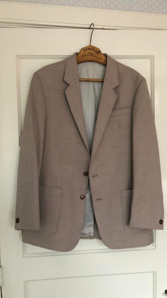 Vintage colbert maat 48 beige, Ophalen of Verzenden, Zo goed als nieuw, Maat 48/50 (M), Beige