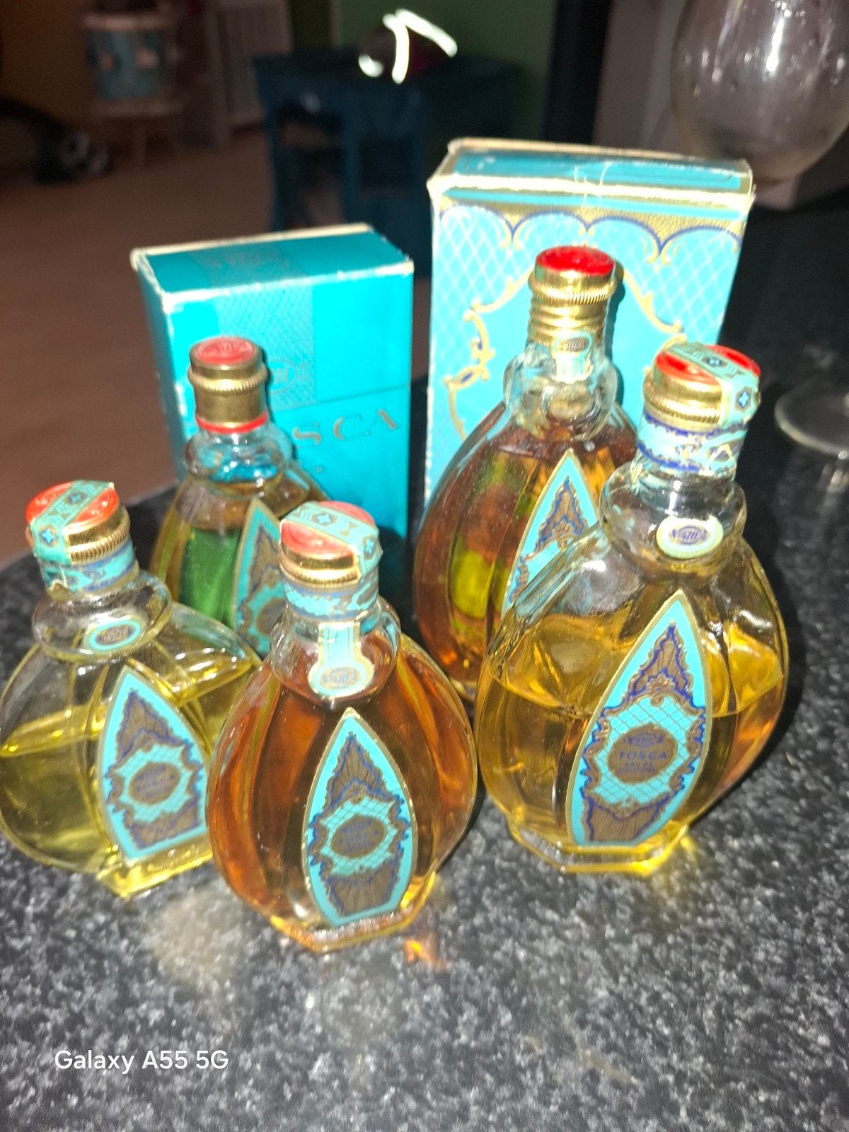 Tosca setje. 4711, Ophalen of Verzenden, Zo goed als nieuw, Parfumfles