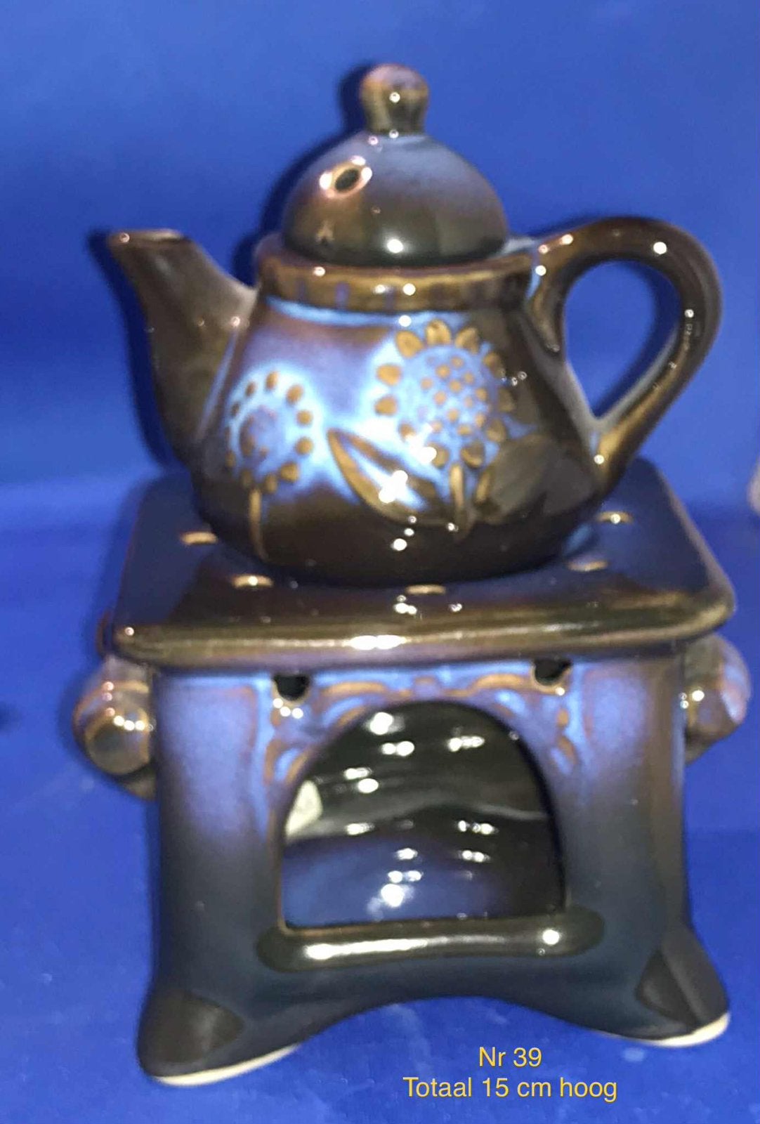 Klein theepotje met warmhouder - verzamelobject, Antiek en Kunst, Ophalen of Verzenden