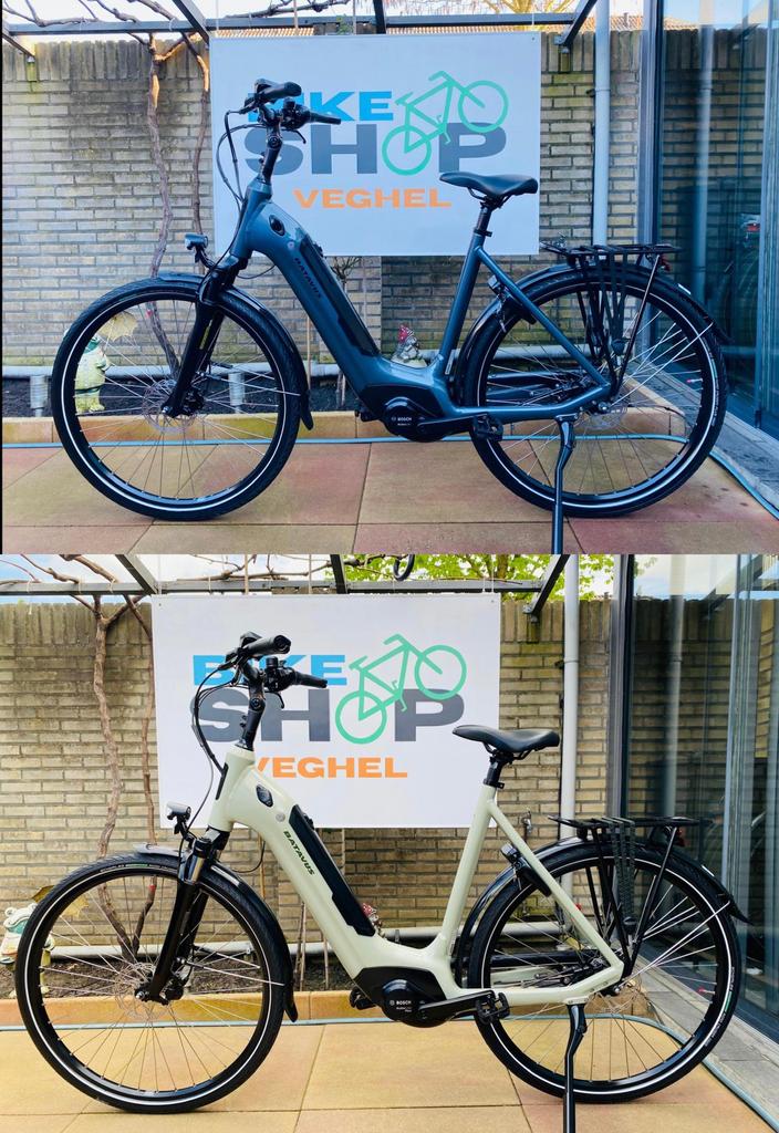 2xBatavus Velder Bosch Middenmotor Active Line Plus.500wh, Fietsen en Brommers, Elektrische fietsen, Ophalen of Verzenden, Zo goed als nieuw