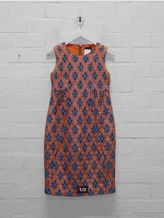 Odeeh - Prachtige luxe Jurk maat 38 & 40 - Nieuw €899, Kleding | Dames, Jurken, Nieuw, Maat 38/40 (M), Blauw, Knielengte, Ophalen of Verzenden
