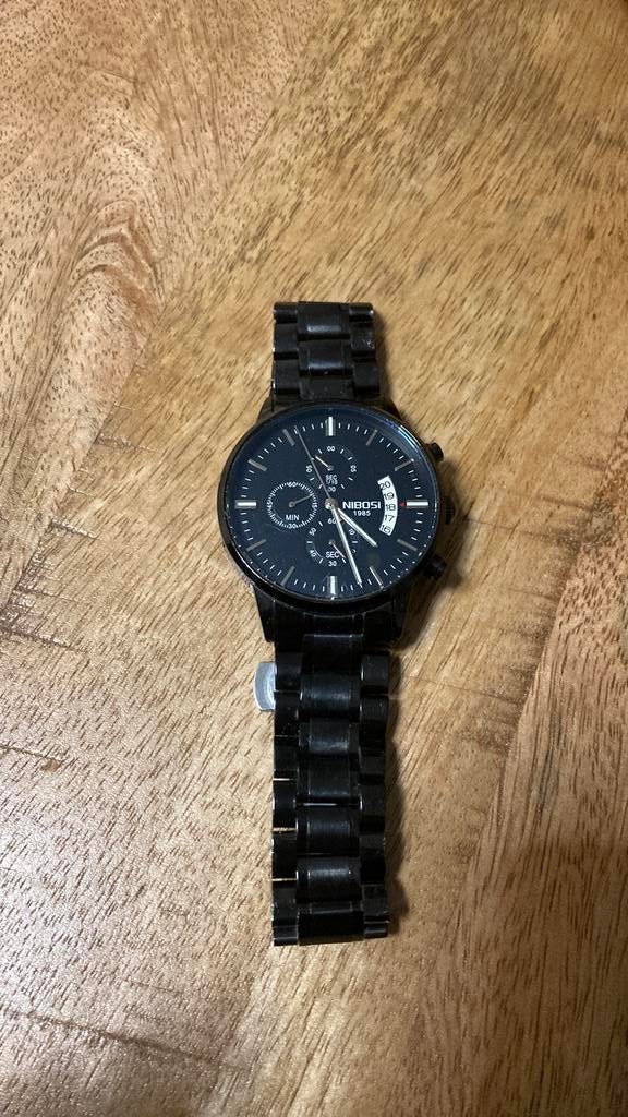Horloge, Staal, Staal, Polshorloge, Zo goed als nieuw