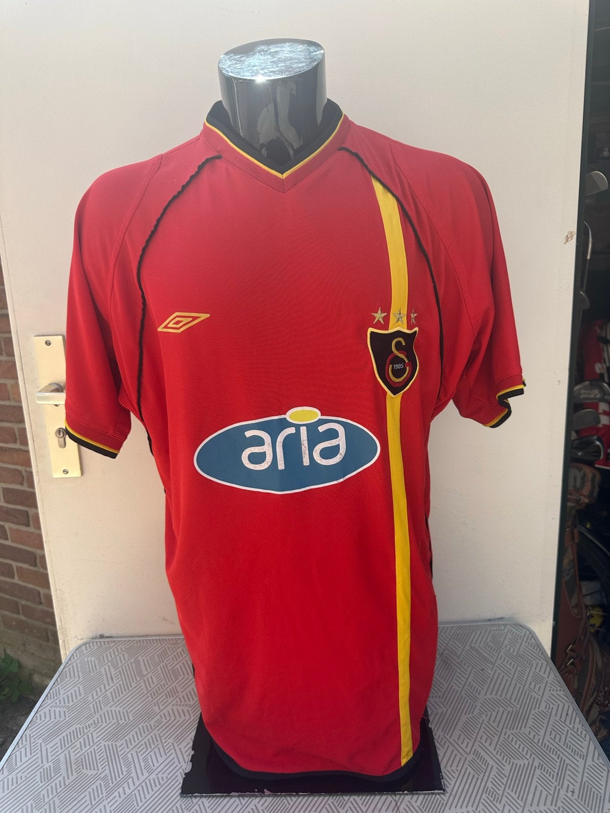 Galatasaray thuisshirt 2002-2003 Umbro XL, Kleding | Heren, Maat 56/58 (XL), Ophalen of Verzenden, Voetbal, Gedragen