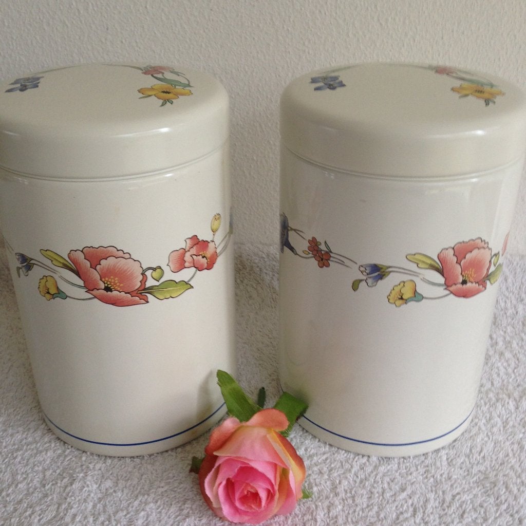💐2 Vintage BRABANTIA Voorraadbussen Klaproos, Narcis enz, Verzenden, Zo goed als nieuw, Overige, Overige merken