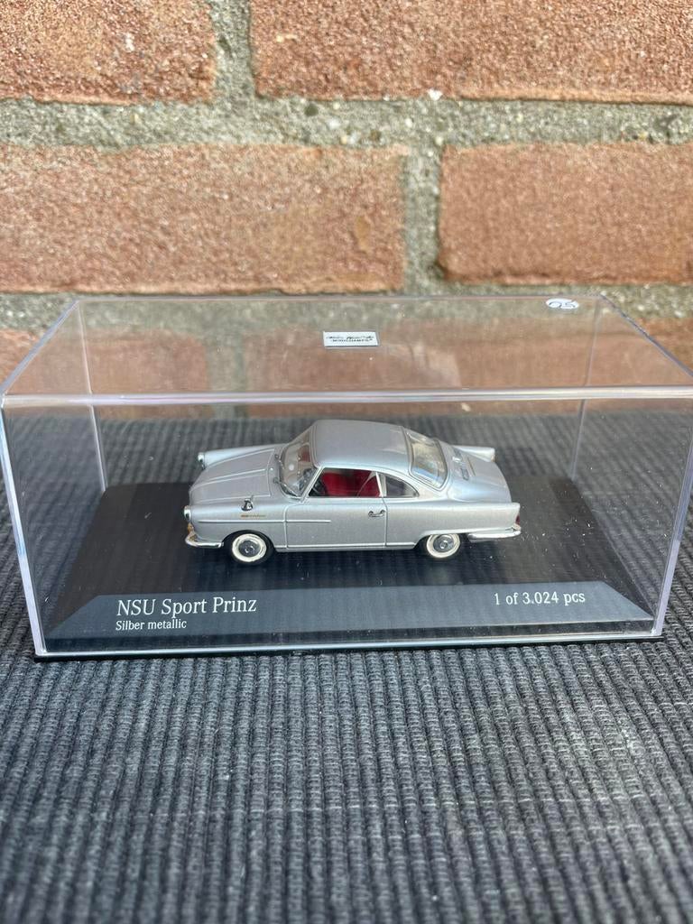 1:43 Minichamps NSU Sport Prinz …….. 25,-, Ophalen of Verzenden, Zo goed als nieuw, Auto, Overige merken