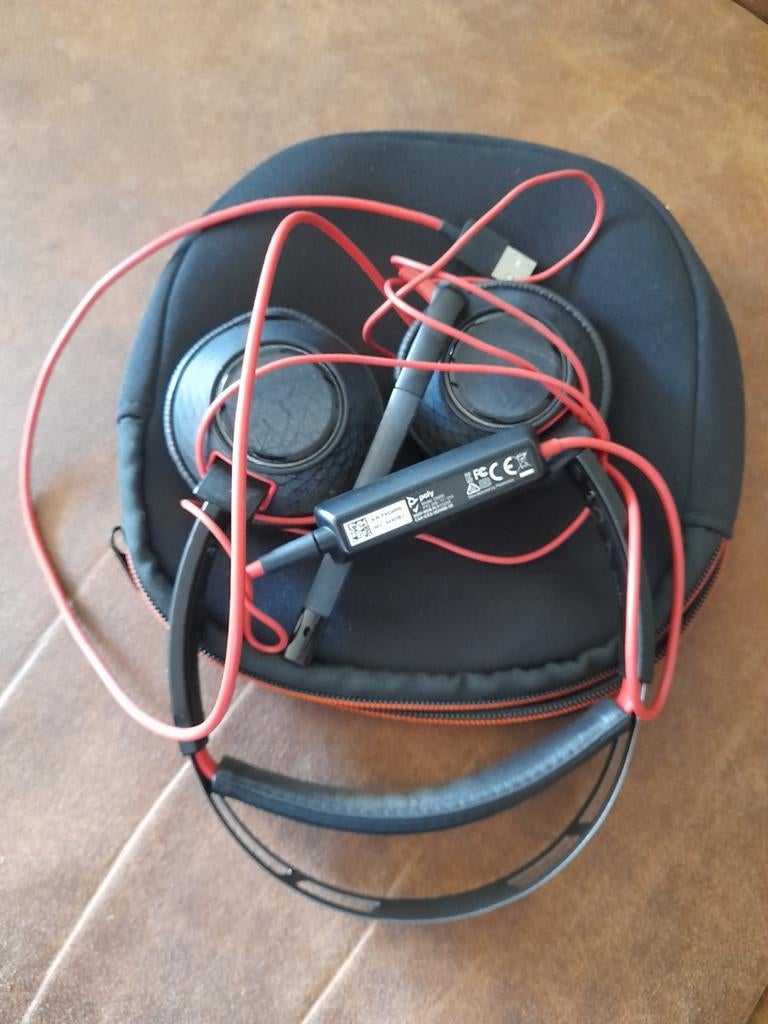 Poly Plantronics C5220 USB Headset met microfoon, Ophalen of Verzenden, Gebruikt, Over oor (circumaural), Overige merken
