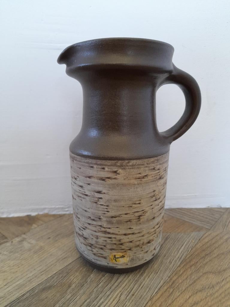 Midcentury berkenbast Ravelli vaas schenkkan, Antiek en Kunst, Ophalen of Verzenden