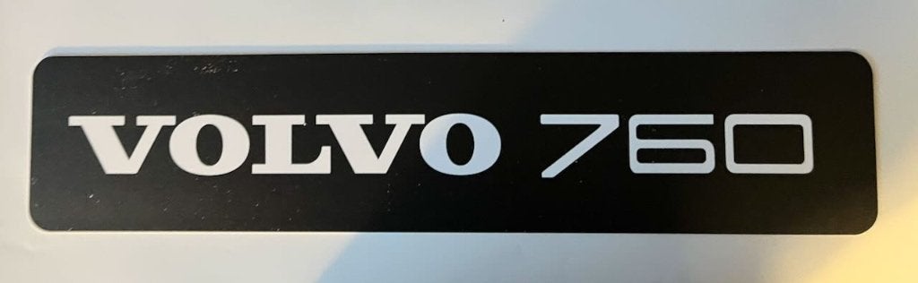 VOLVO 760   - showplaat  kentekenplaat - reclamebord, Ophalen of Verzenden, Zo goed als nieuw, Auto's