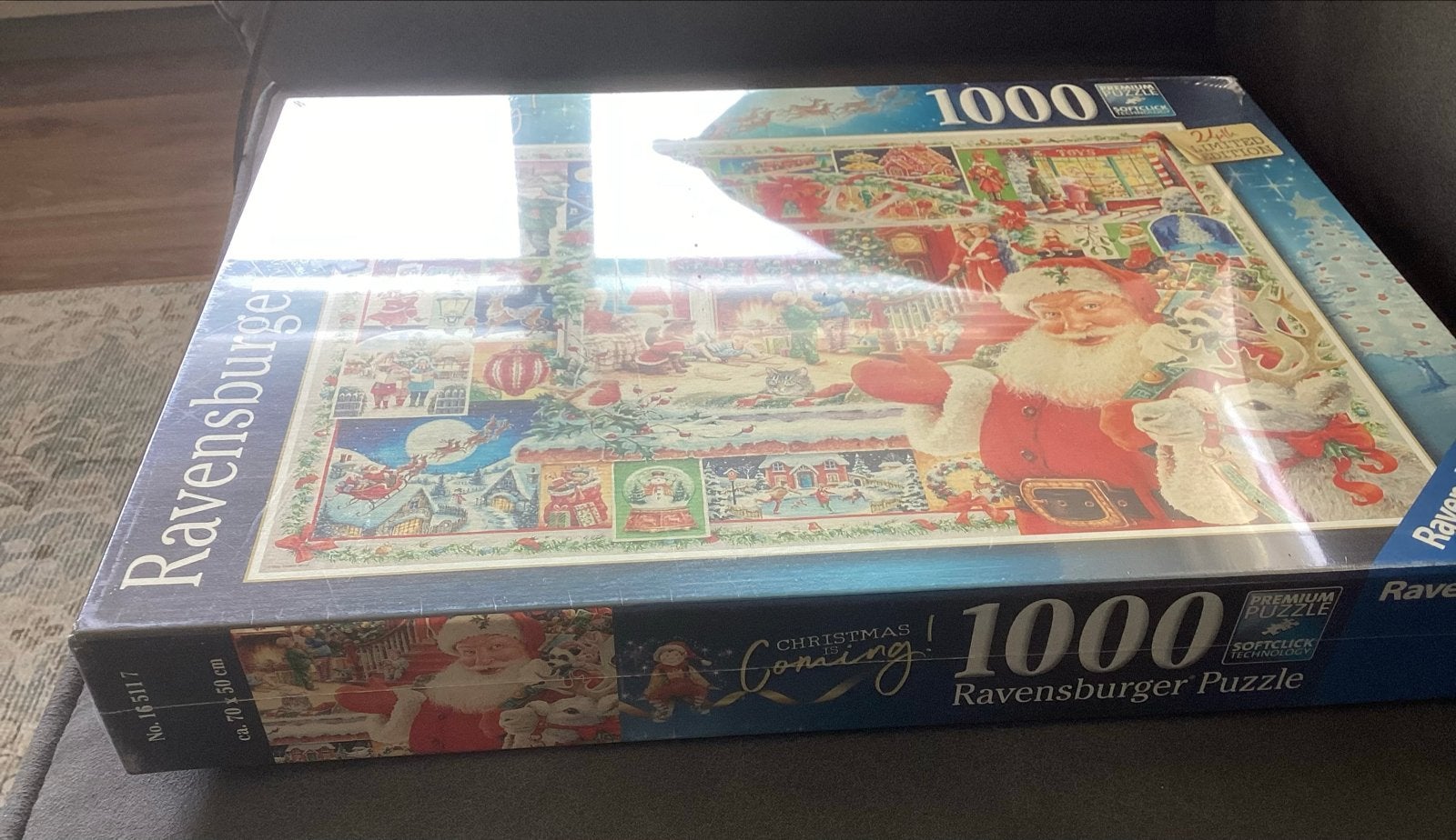 Ravensburger Kerstpuzzel 1000 stukjes - Christmas is Coming, Hobby en Vrije tijd, Ophalen of Verzenden, 500 t/m 1500 stukjes, Nieuw