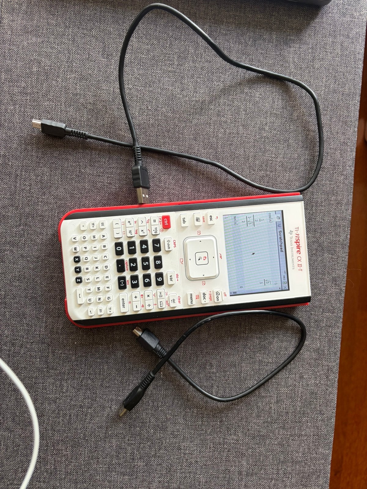 ti nspire cx ii-t wiskunde B grafische rekenmachine, Diversen, Rekenmachines, Ophalen of Verzenden, Grafische rekenmachine, Zo goed als nieuw