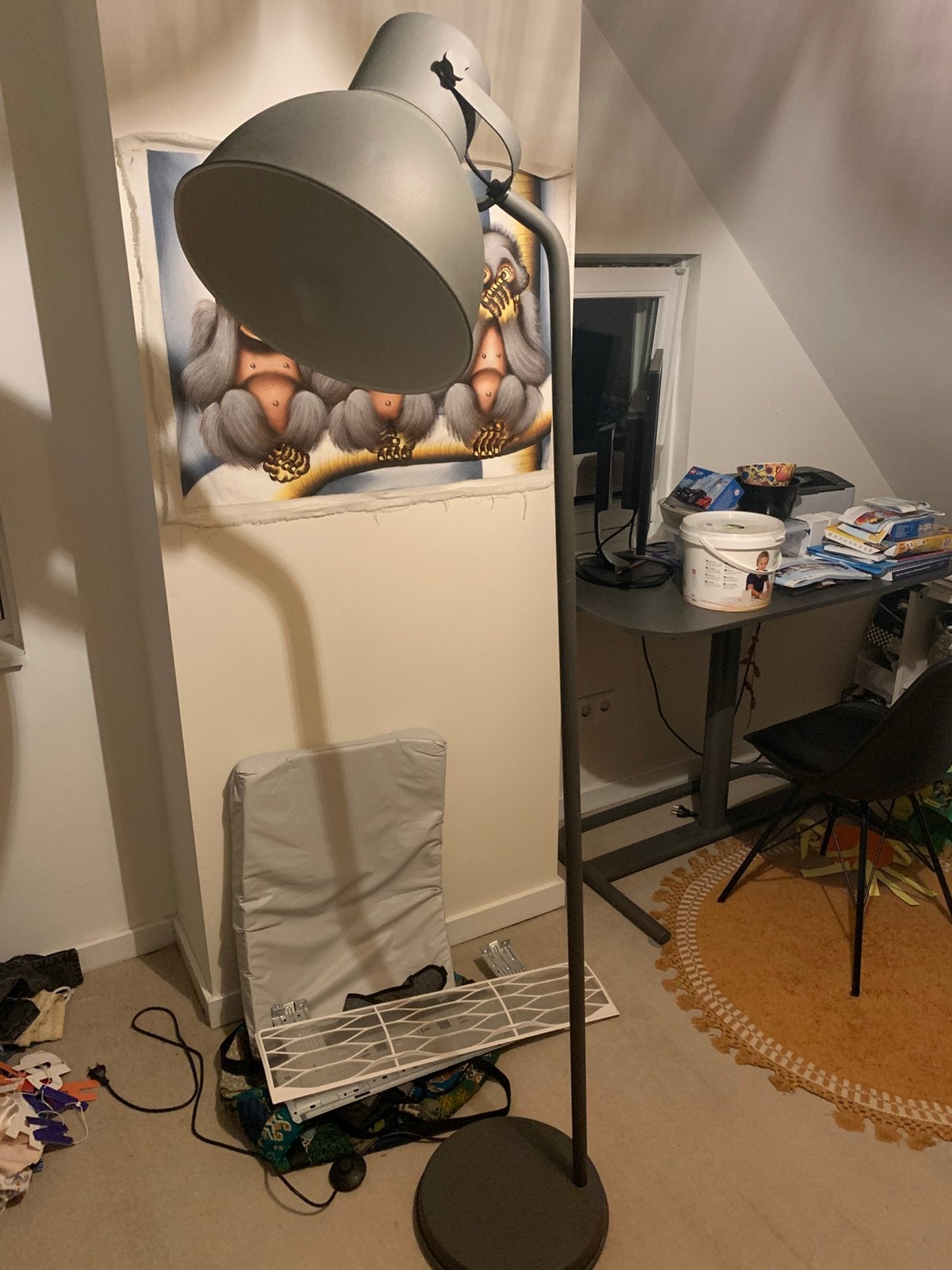 Staande lamp van Ikea, Ophalen, Gebruikt, Metaal, 150 tot 200 cm