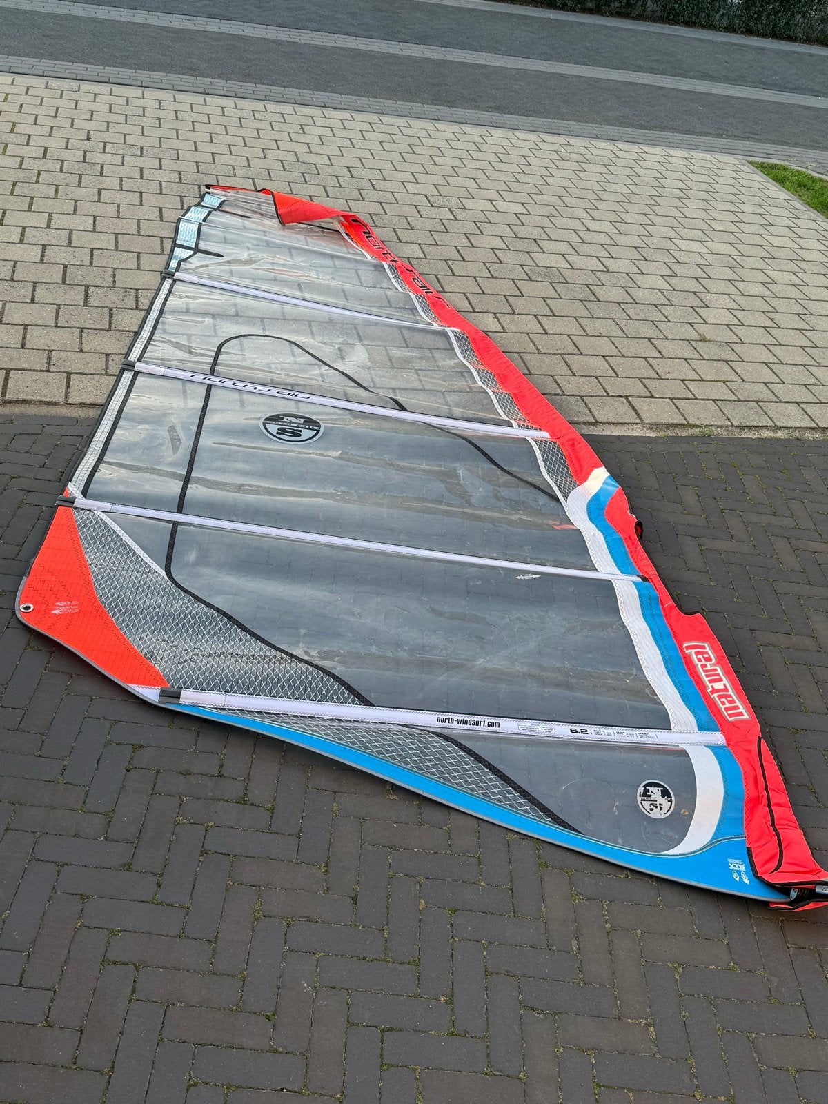 North Sails Natural 6.2 Windsurfzeil, Ophalen, Gebruikt, Overige typen, Minder dan 15 m²