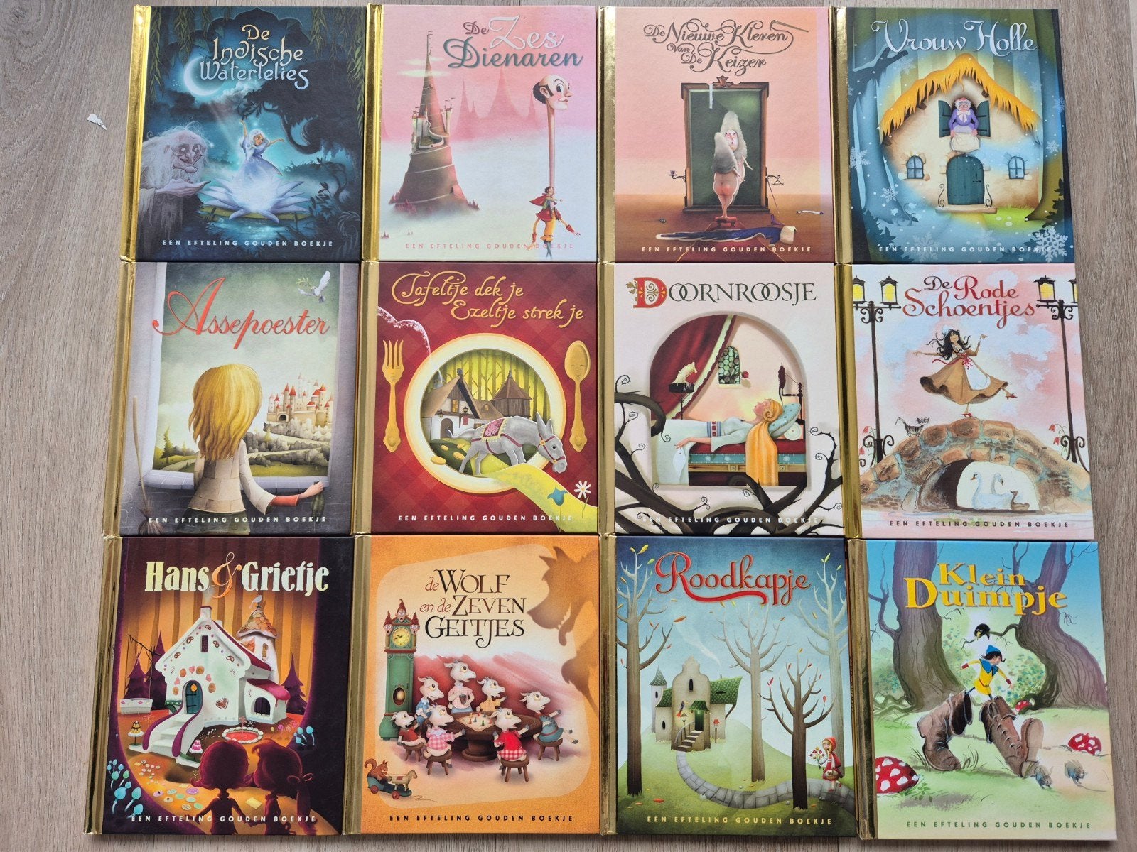 12 Gouden Boekjes Efteling Sprookjes Collectie, Ophalen of Verzenden