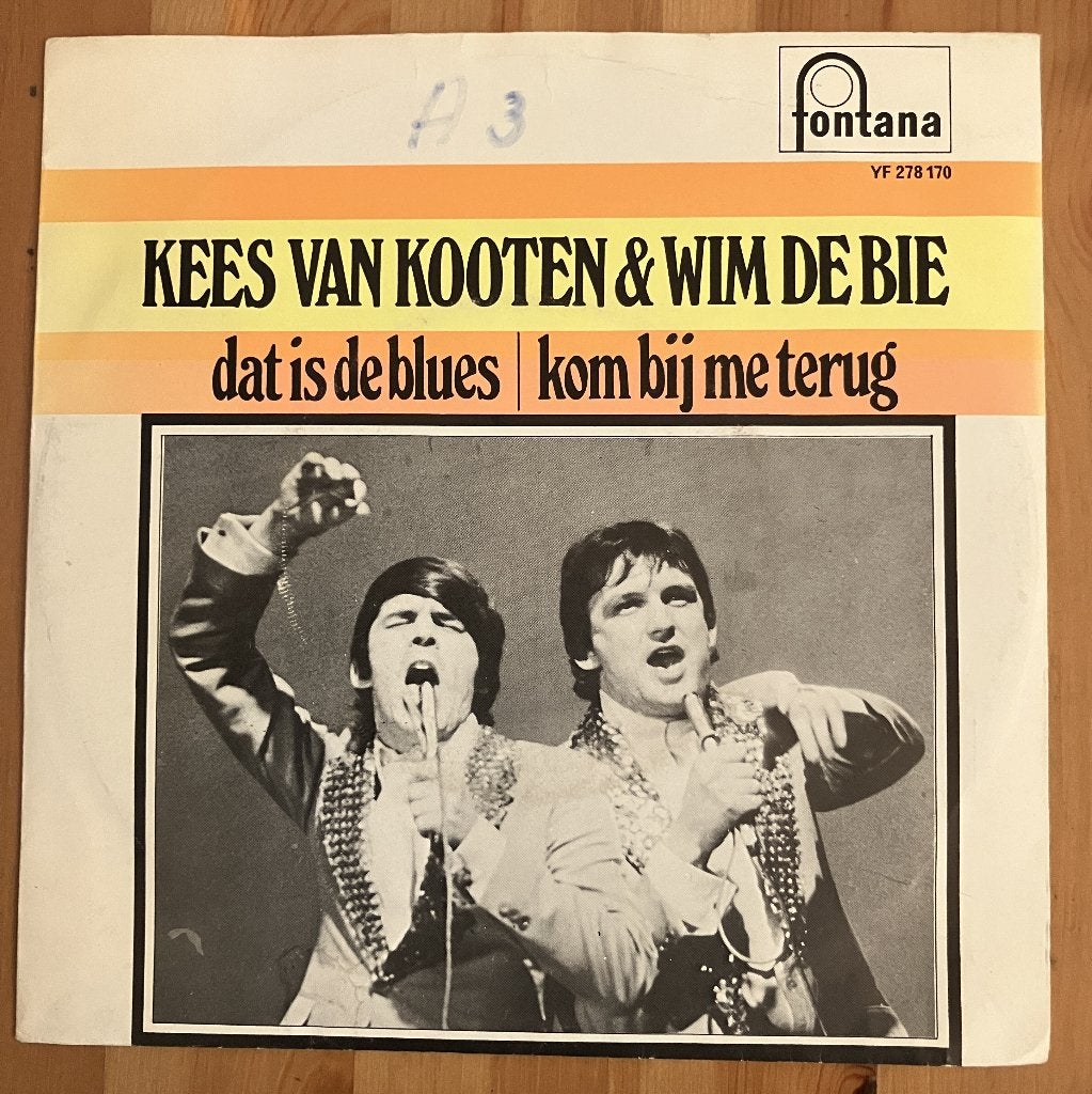 Zeldzame cabaret single Koot en Bie - Dat is de blues, Gebruikt, Overige genres, 7 inch, Ophalen of Verzenden