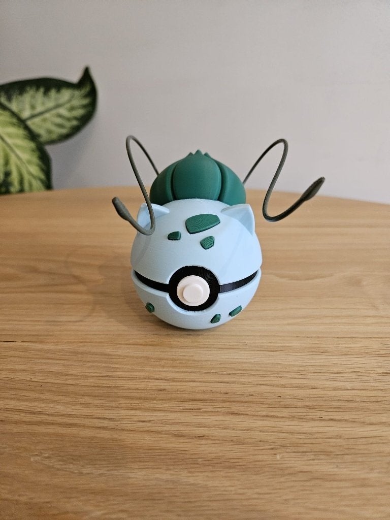 Bulbasaur Pokeball 3D print – Pokemon decoratie, Ophalen of Verzenden, Nieuw, Overige typen