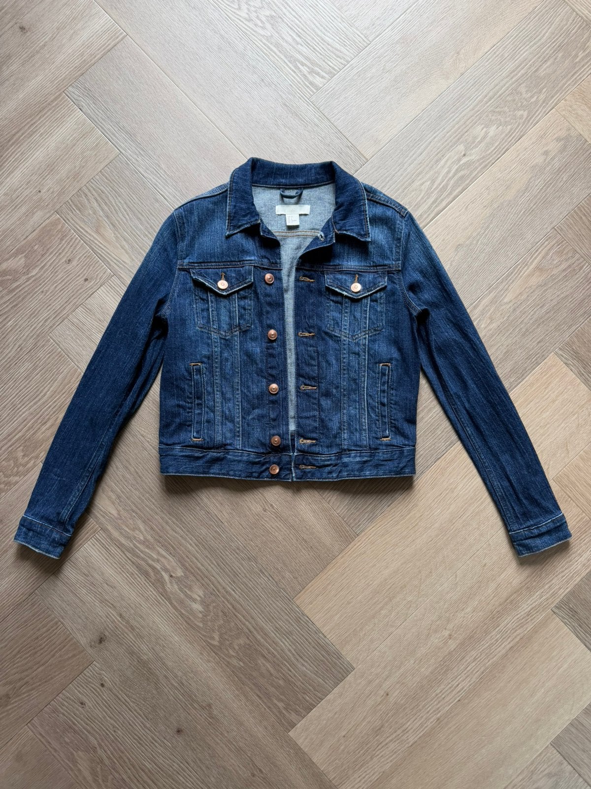 H&M spijkerjas, Verzenden, Zo goed als nieuw, Maat 36 (S), Blauw