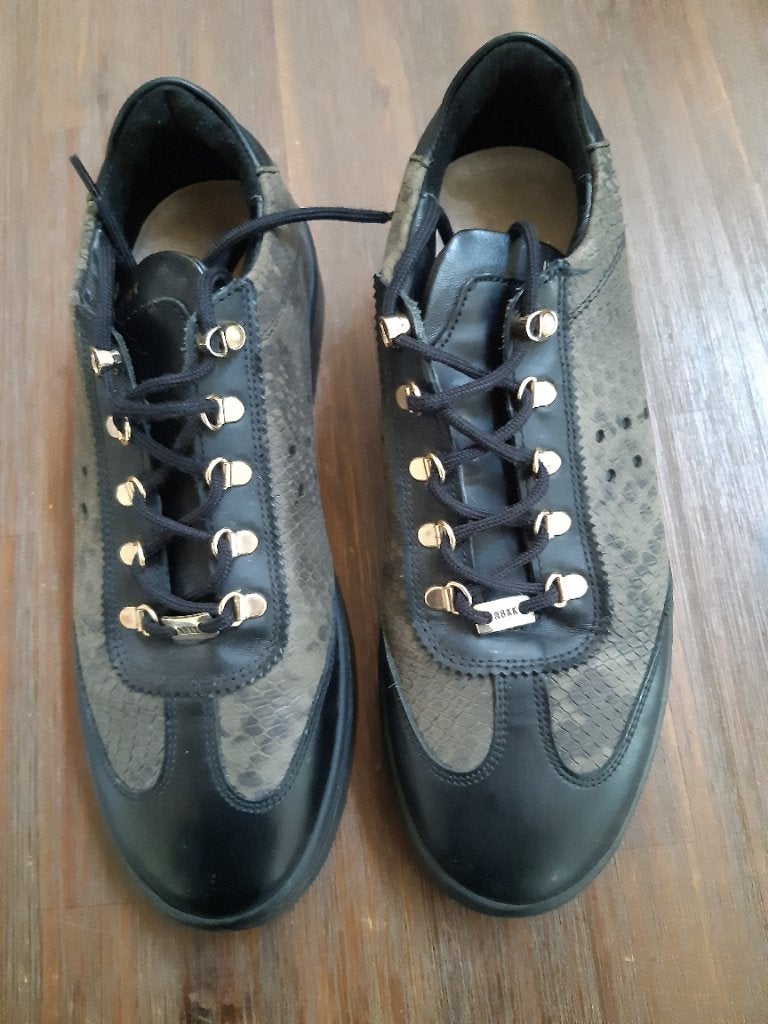 NUBIKK LEREN DAMRS SNEAKERS. MAAT 39, Nubikk, Zwart, Ophalen of Verzenden, Sneakers of Gympen