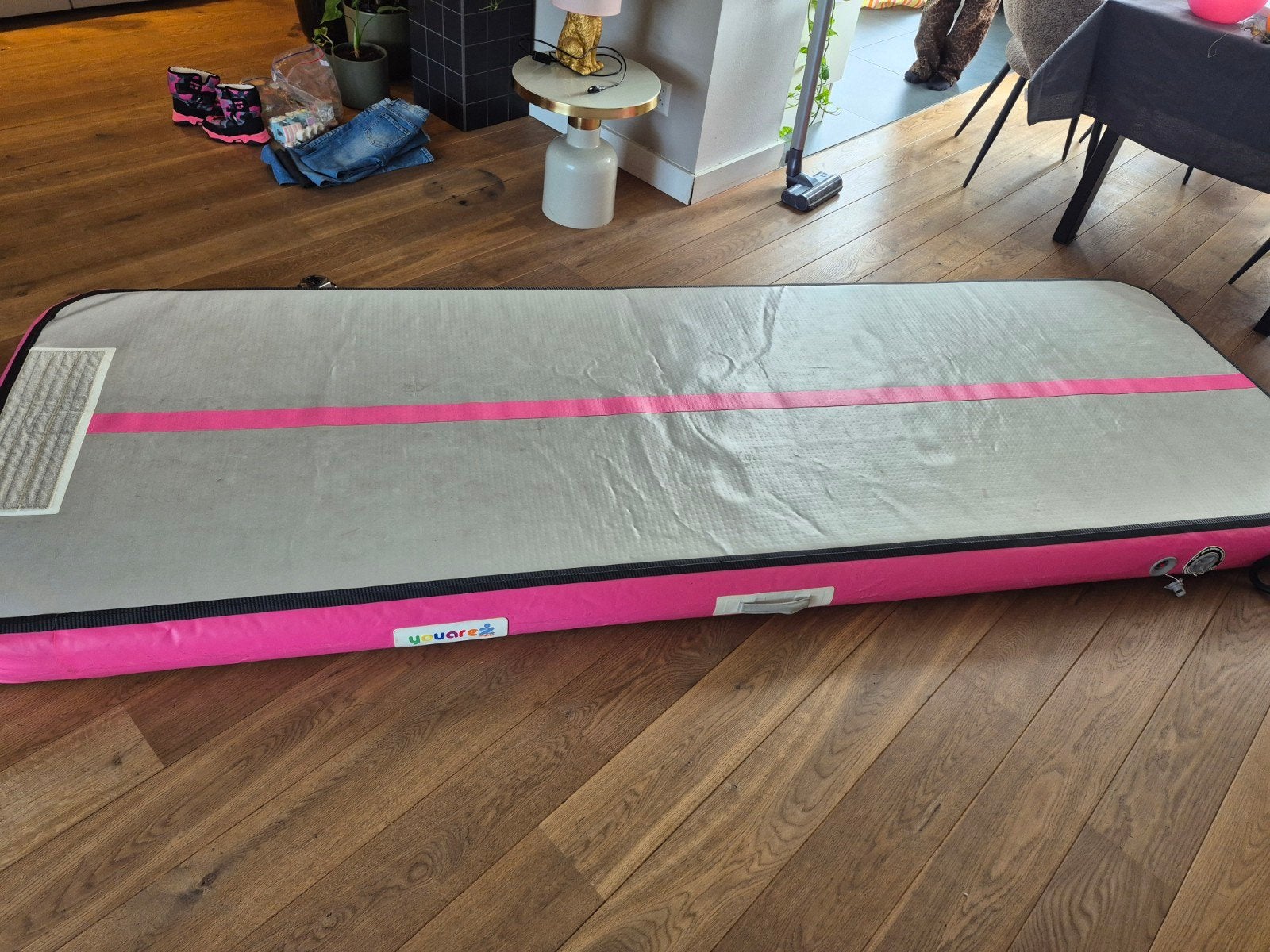 Roze Airtrack Turnmat - Youare online, Maat 36 t/m 42, Ophalen, Gebruikt, Materiaal