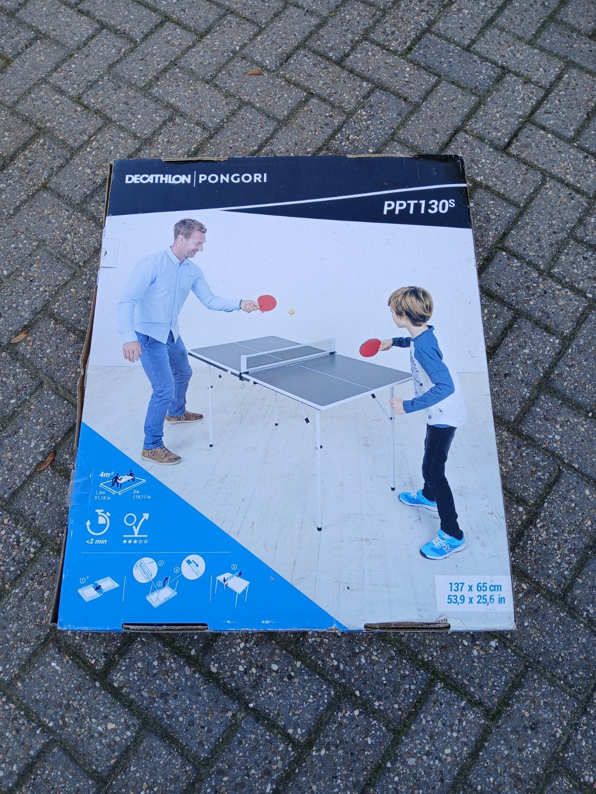 Decathlon Pongori PPT130S Tafeltennistafel - Nieuw in doos, Sport en Fitness, Ophalen, Nieuw
