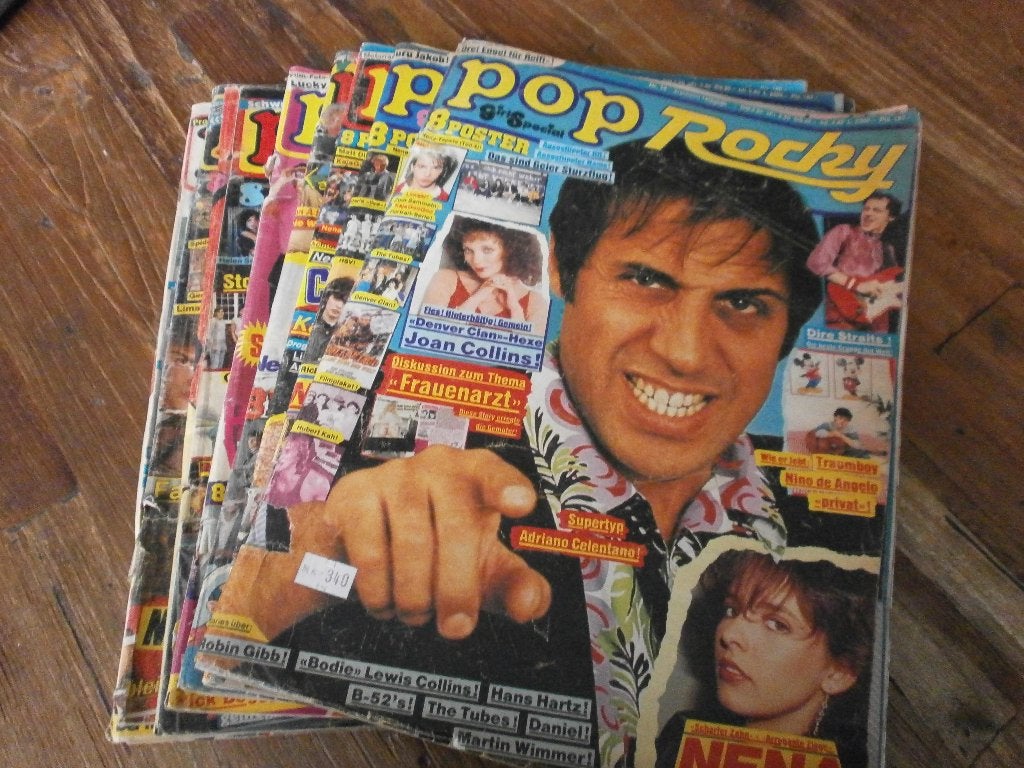 Duitse Pop Rocky bladen 9 stuks  uit 1983., Verzenden, Gelezen, Muziek, Film of Tv