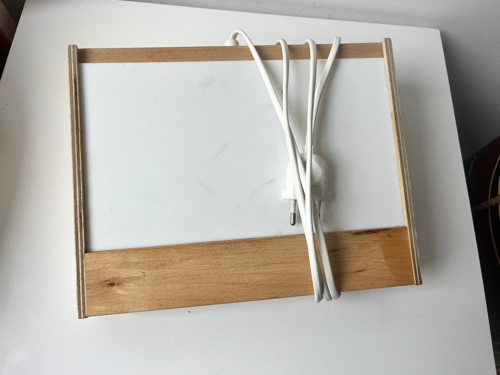 Lichtbox voor embossing light box, model 316, Gereedschap of Toebehoren, Bruin, Beschrijfbaar, Gebruikt
