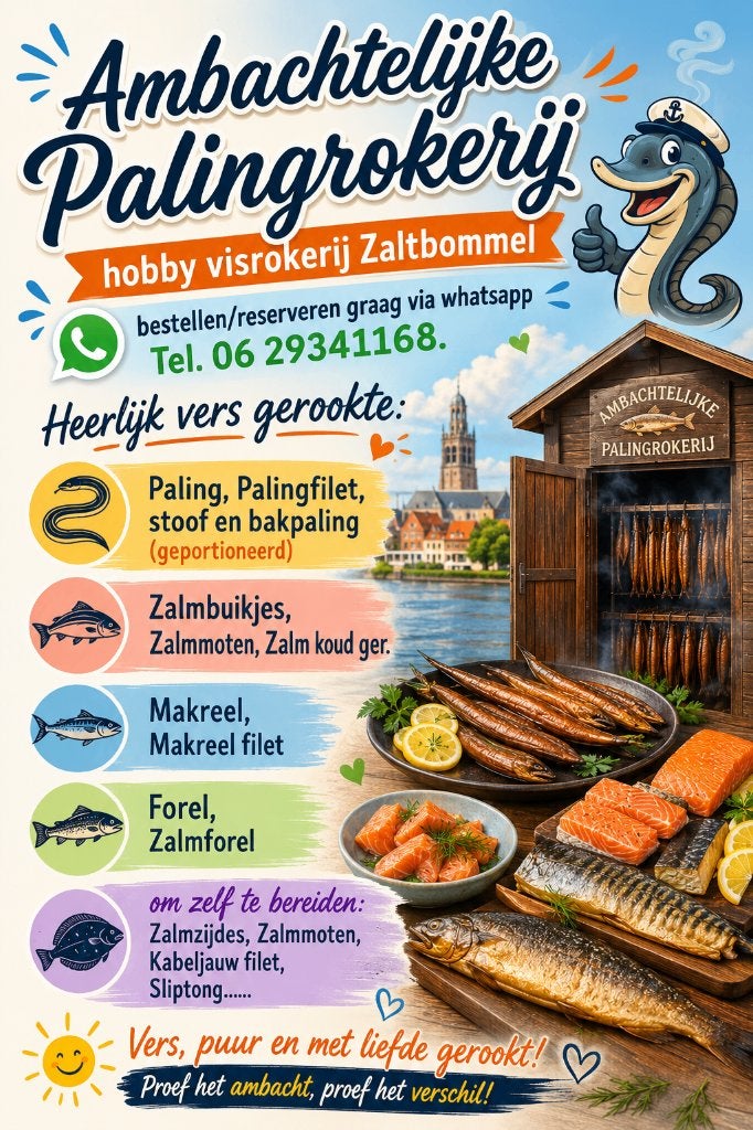 Gerookte Paling, Zalm, Makreel, Forel, Zalmforel, Ophalen
