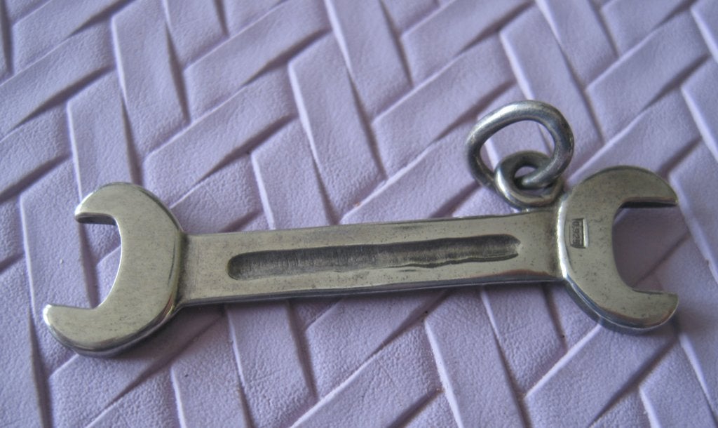 zilveren bedel steeksleutel, Verzenden, Zo goed als nieuw, Zilver, Overige merken