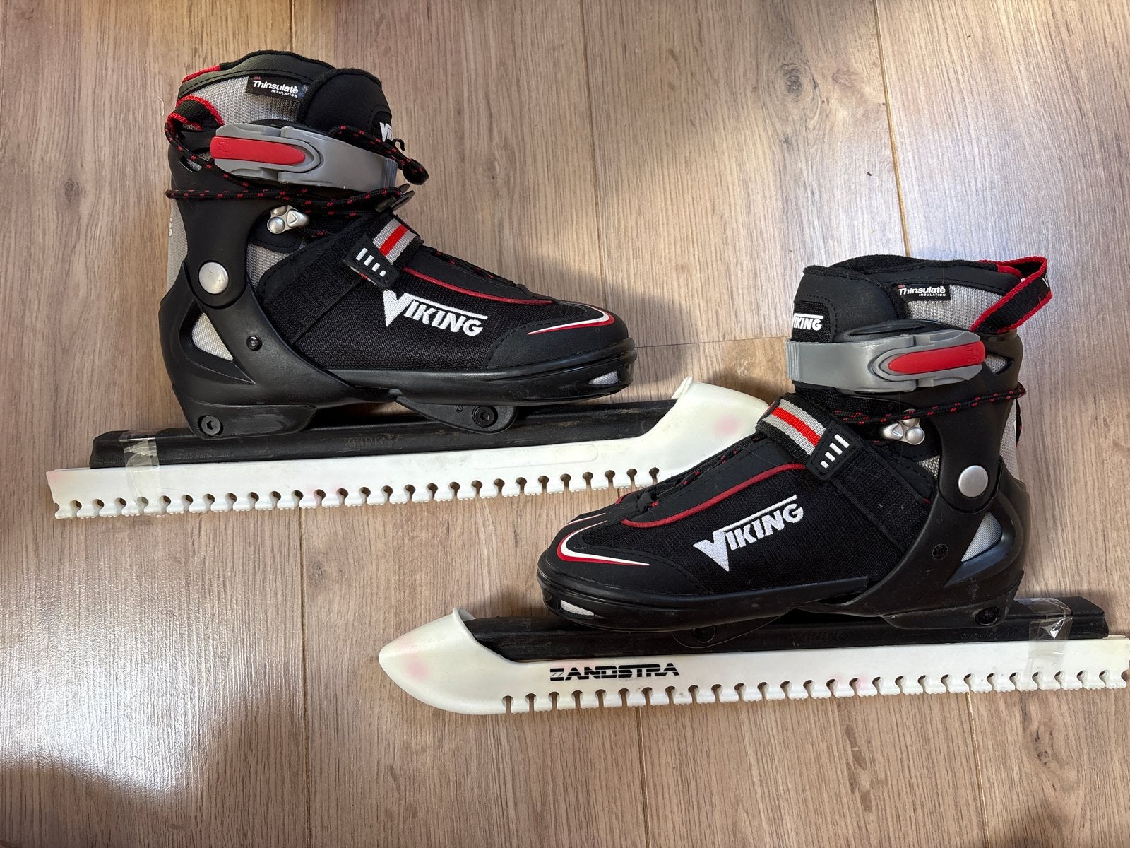 Viking schaatsen met Zandstra onderstel, maat 32 t/m 35, Ophalen of Verzenden, Gebruikt, Combinoren, Viking