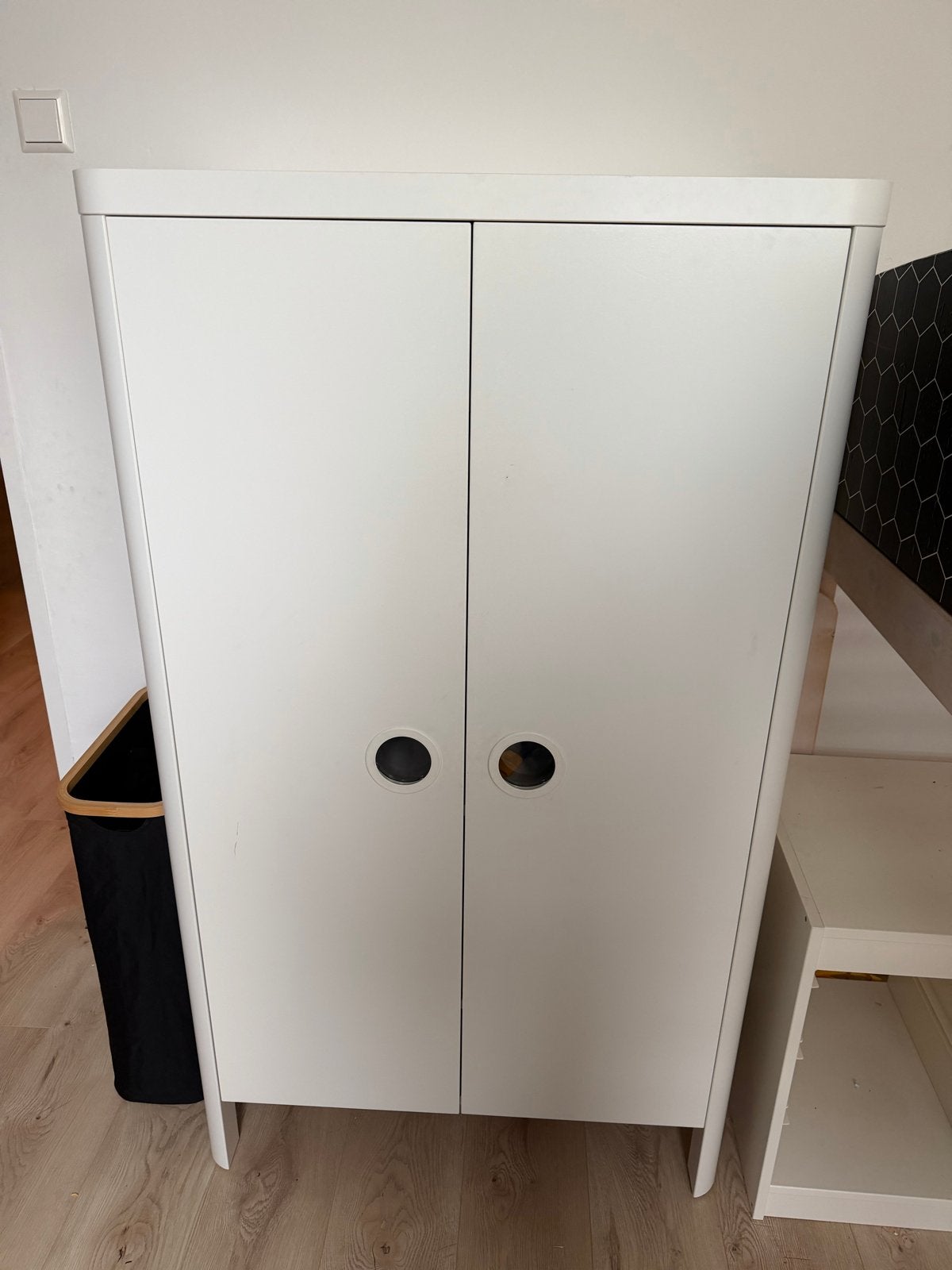 IKEA Busunge kledingkast wit, Ophalen, Overige materialen, Gebruikt, 100 tot 150 cm