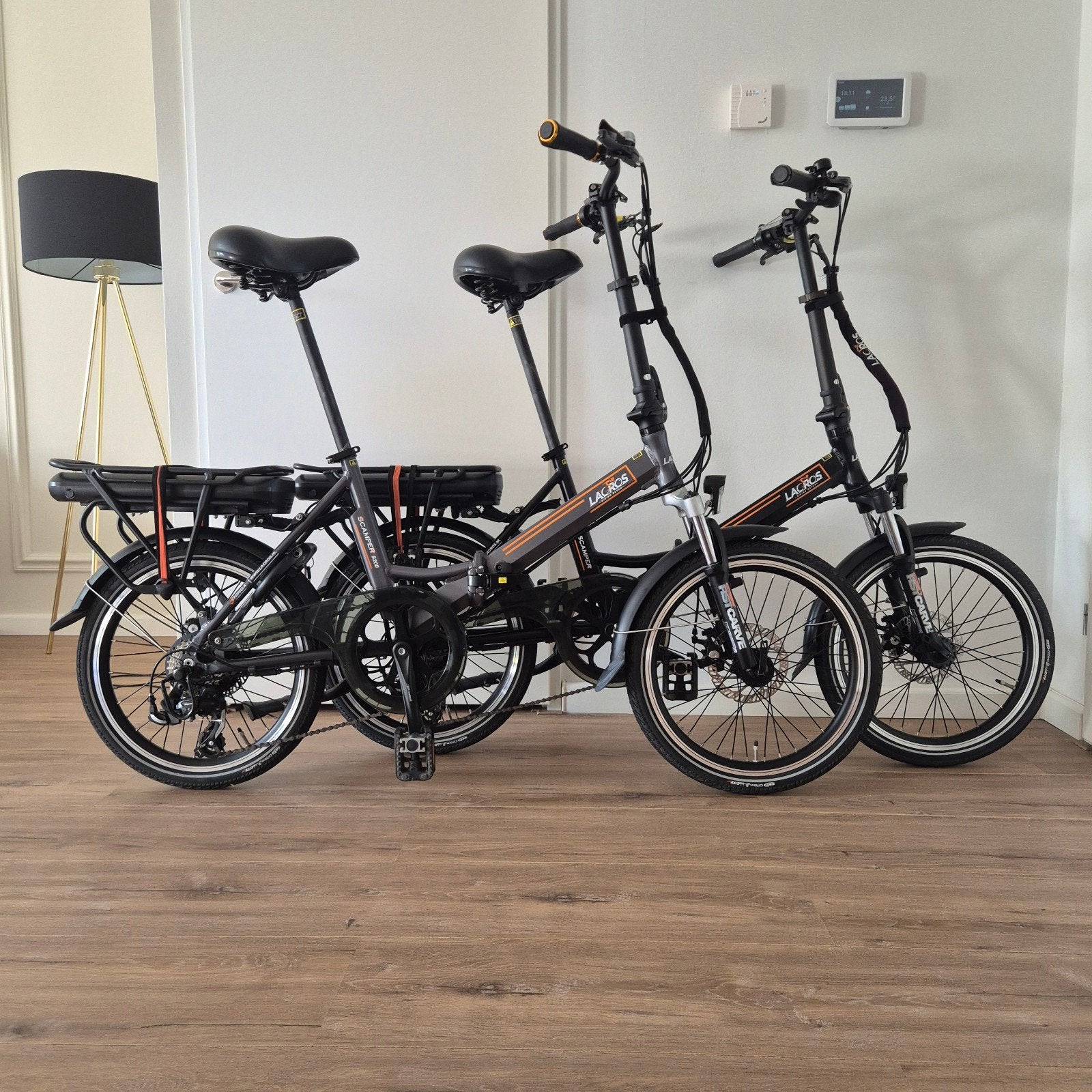 2x Z.G.A.N Lacros S200 elektrische vouwfietsen (20inch), Fietsen en Brommers, Ophalen, Versnellingen, Zo goed als nieuw, Schijfrem
