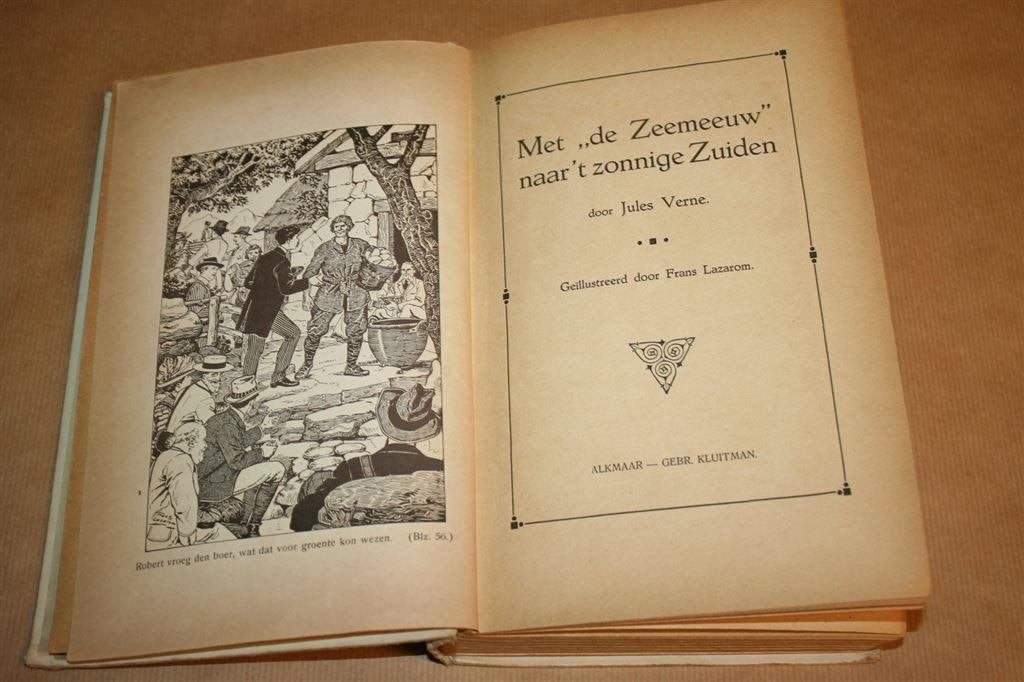 Met de Zeemeeuw naar \'t zonnige Zuiden. Verne. 1919., Boeken, Kinderboeken | Jeugd | 10 tot 12 jaar, Ophalen of Verzenden, Gelezen