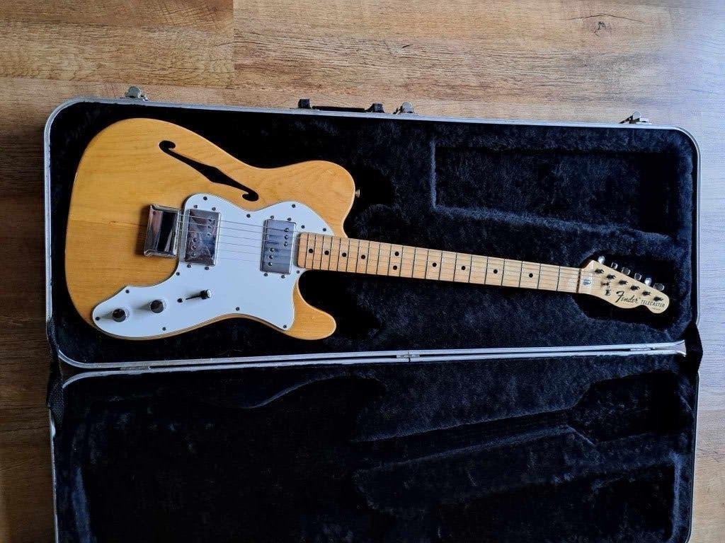 Fender Telecaster Thinline 1975, Ophalen, Zo goed als nieuw, Semi-solid body, Fender