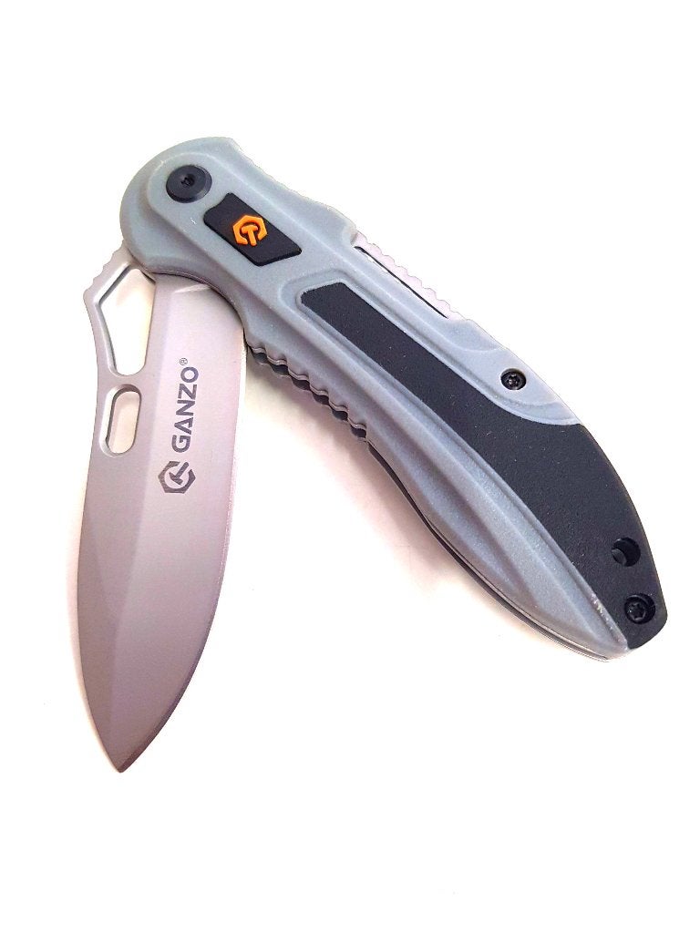 Ganzo G621 Camping Outdoor Zakmes grijs, Verzenden, Nieuw