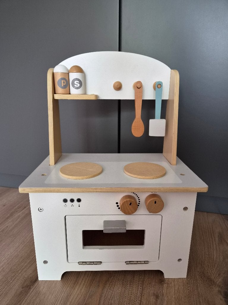 Houten mini keukentje, Kinderen en Baby's, Speelgoed | Houten speelgoed, Ophalen, Gebruikt, Meubelstuk of Keukentje