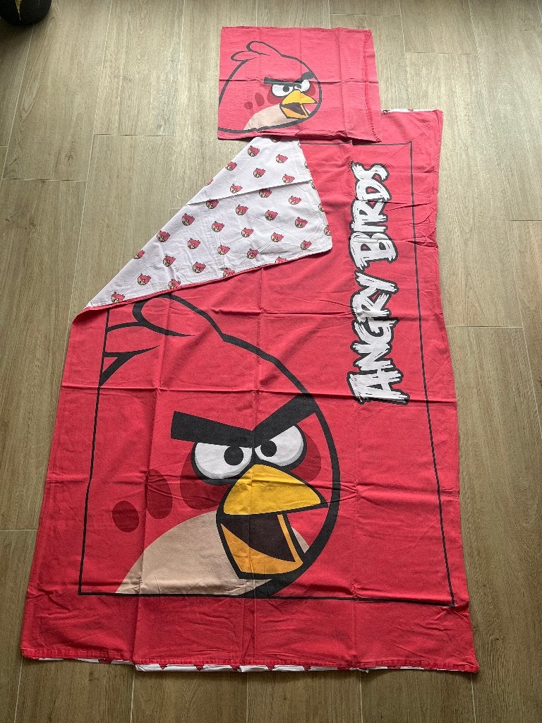 Dekbedhoes Angry birds, Gebruikt, Jongetje of Meisje, Ophalen of Verzenden, Dekbedovertrek