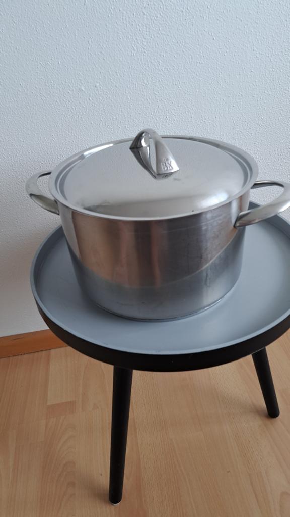 BK pan op gas gebruikt., Ophalen, Rvs