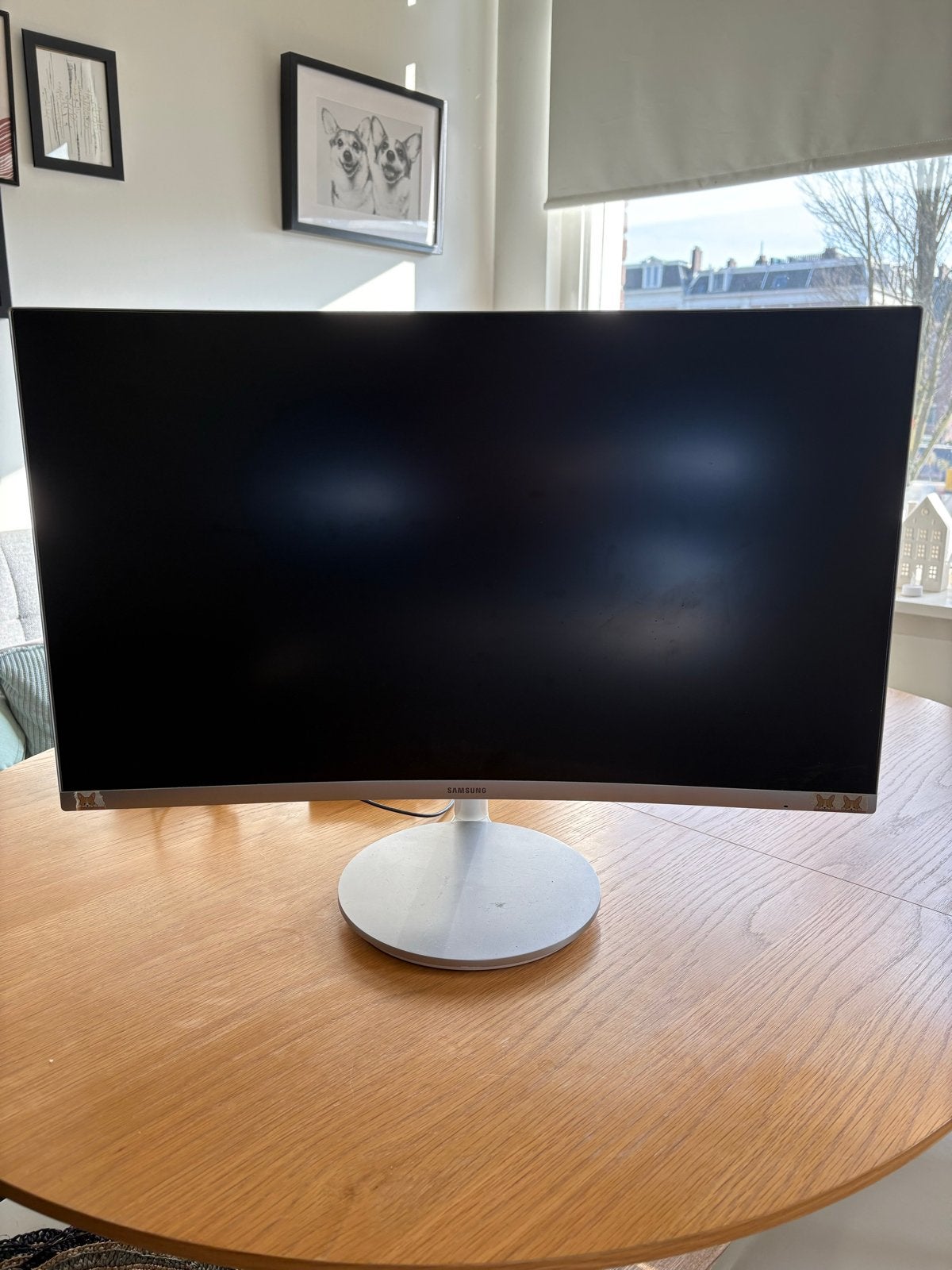 Samsung C27F591FDU Curved Monitor met Adapter, Ophalen, HDMI, Curved, Full HD