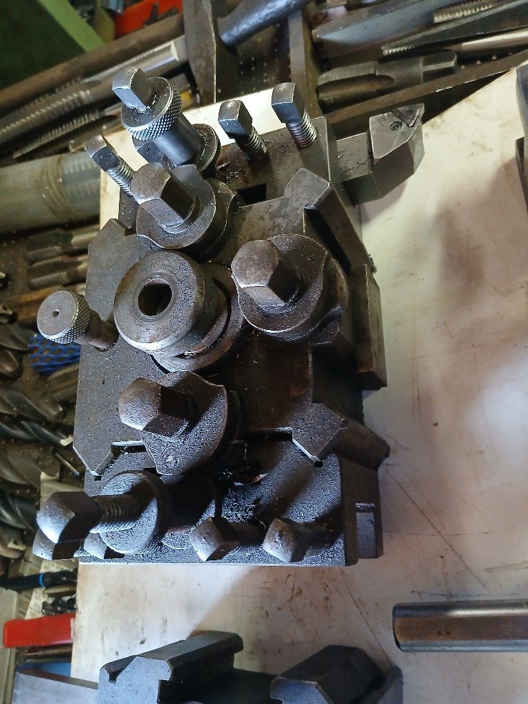 Rapid Type B snelwisselbeitelhouder met 4 schuitjes divers, Ophalen of Verzenden, Metaaldraaibank, Computergestuurd (Cnc), Gebruikt