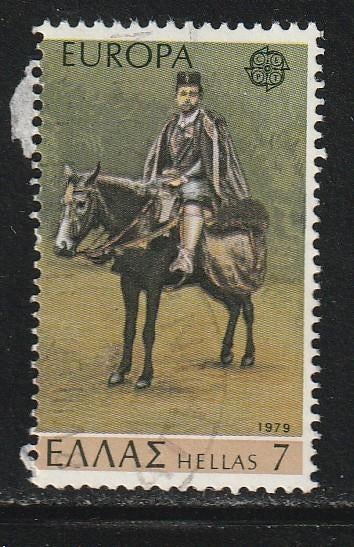 Verenigd Europa 1979 - Griekenland - Postbode te paard, Ophalen, Gestempeld, Overige thema's