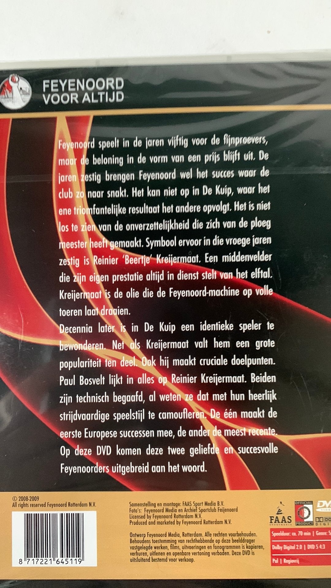 Feyenoord Voor Altijd DVD: Kreijermaat & Bosvelt - nieuw, Voetbal, Alle leeftijden, Ophalen of Verzenden, Nieuw in verpakking