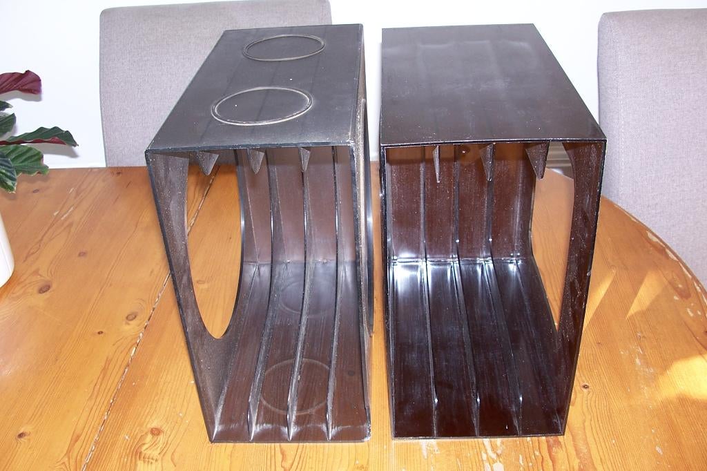 2 plastic bakken voor lp's nr 2, Ophalen of Verzenden, Gebruikt, 12 inch