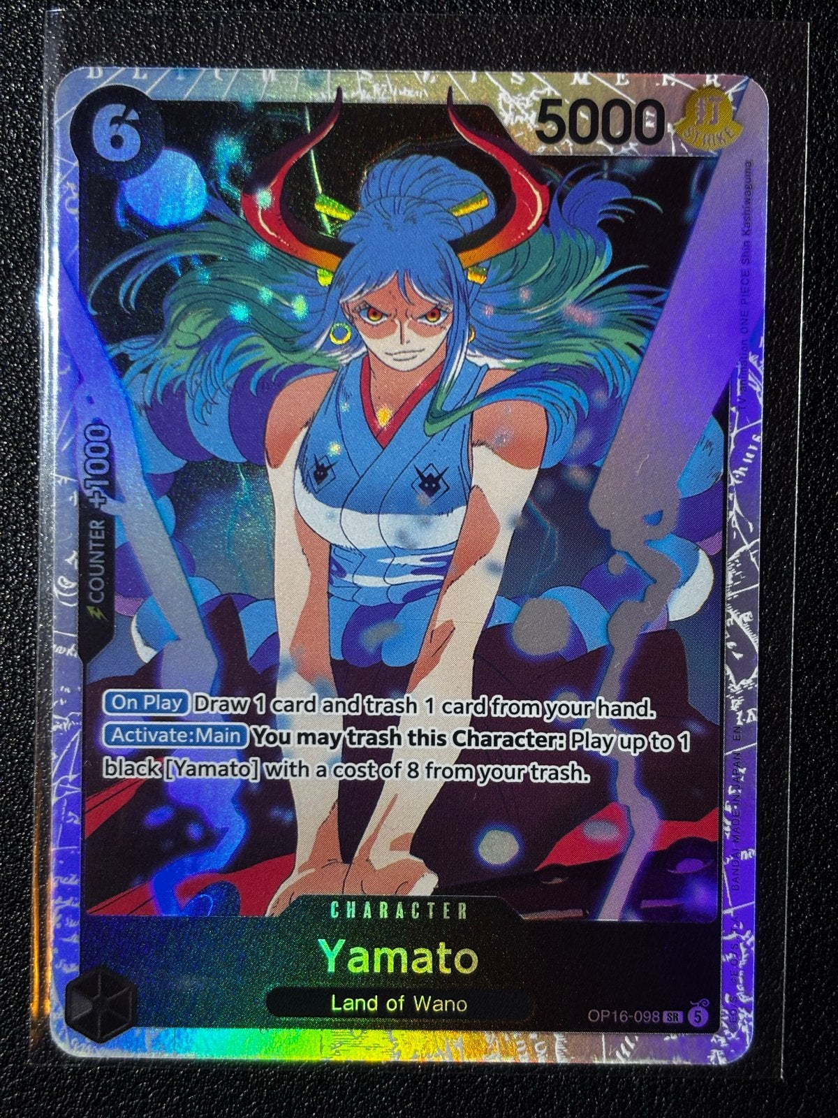 One Piece Card Game Yamato OP16-098 SR Foil, Verzenden, Zo goed als nieuw, Losse kaart, Foil