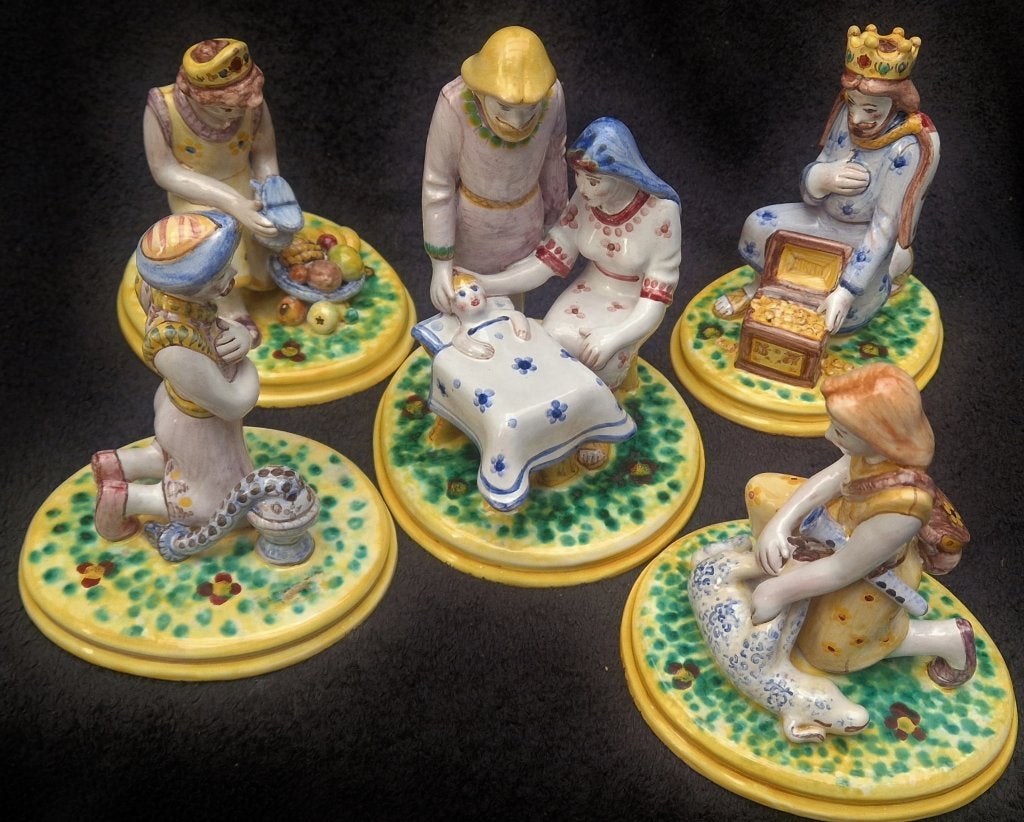 Unieke KERSTGROEP- NATIVITY SET Scandinavisch, gesigneerd, Gebruikt, Ophalen of Verzenden, Nvt, Nvt