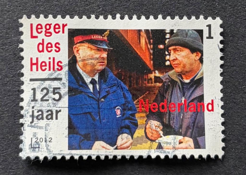 Postzegel Nederland Leger des Heils 125 jaar, Postzegels en Munten, Ophalen of Verzenden, Na 1940, Gestempeld