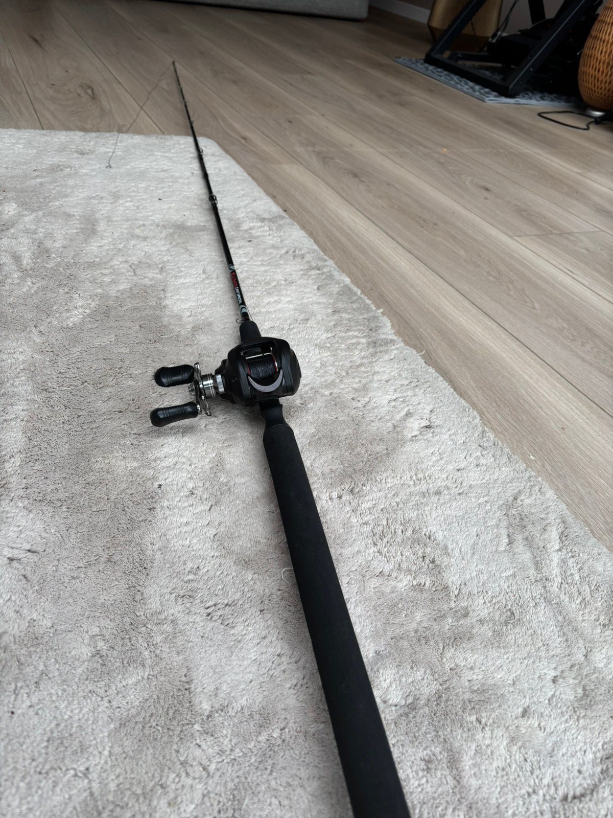 Baitcaster combo ultimate, Watersport en Boten, Hengelsport | Roofvissen, Ophalen, Zo goed als nieuw, Complete set